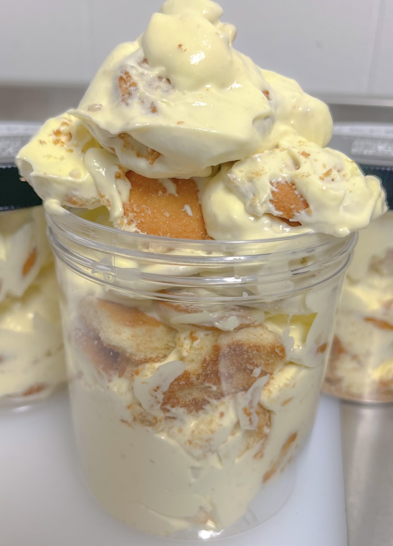 Banana pudding dessert cup