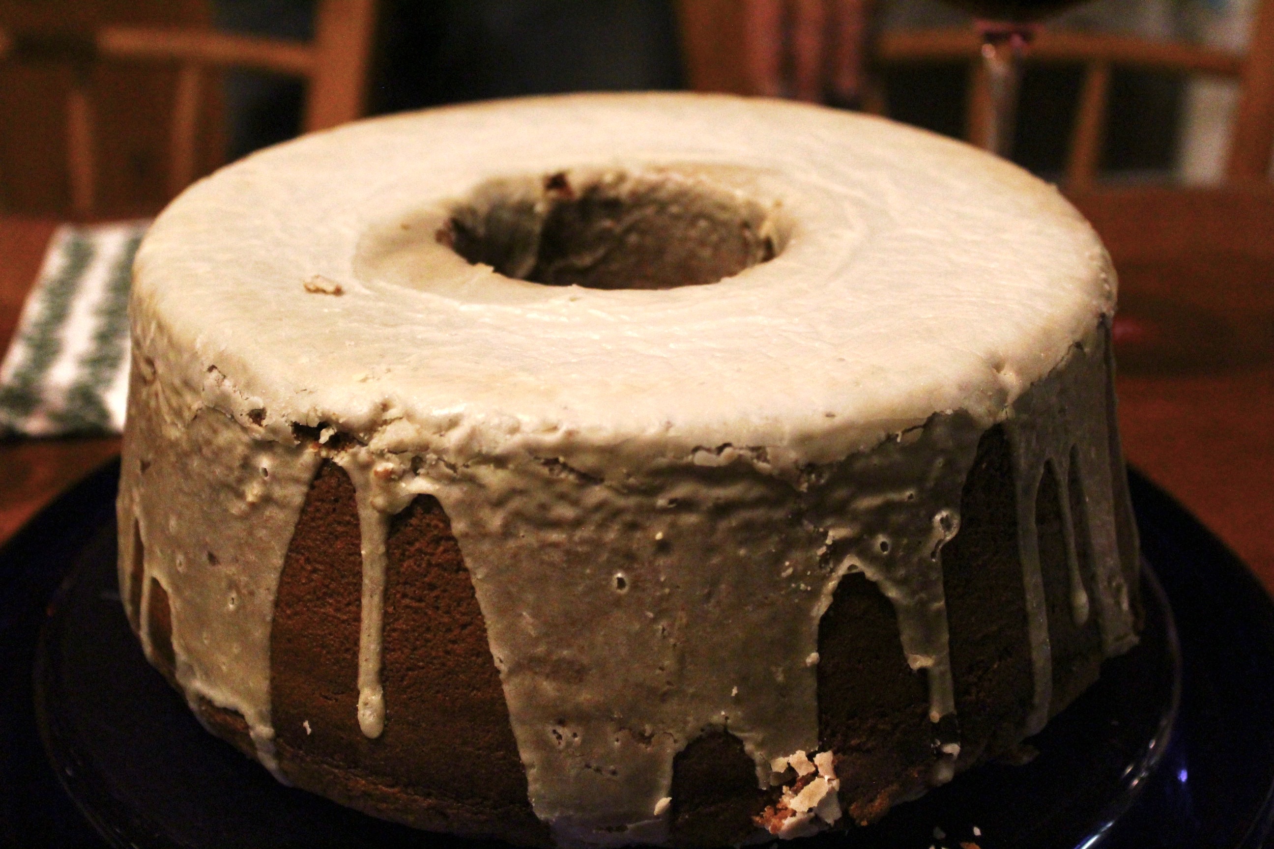 Glazed pound cake